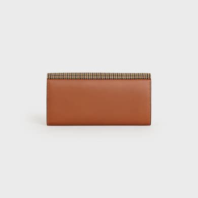 flap wallet celine|LARGE FLAP WALLET IN TWEED AND CALFSKIN .